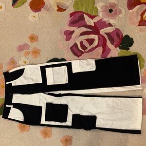 H&M Black and White Trousers